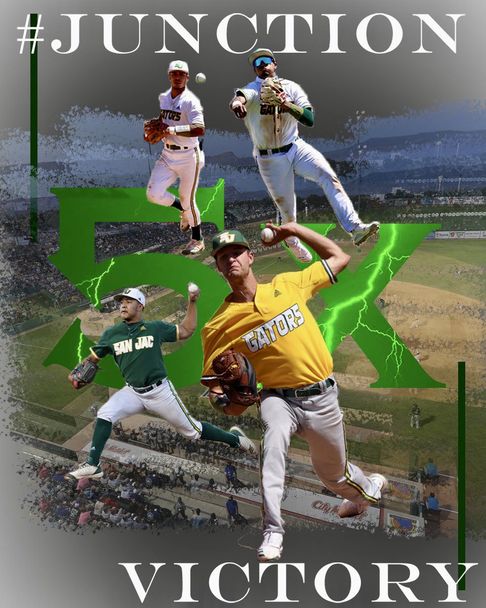 SJRaven_BB's tweet photo. Gators win Game 1 of a huge conference series vs Blinn BUCS by way of mercy rule through 7; final score of 9-0. Hunter Hollan finished with 10K’s. Sabin Ceballos, Mason Lytle, Jack Hicks, Alan Shibley and RJ Galvan were outstanding at the plate while Armani Sanchez just missed 2x https://t.co/Wjy6RHJ0Cp
