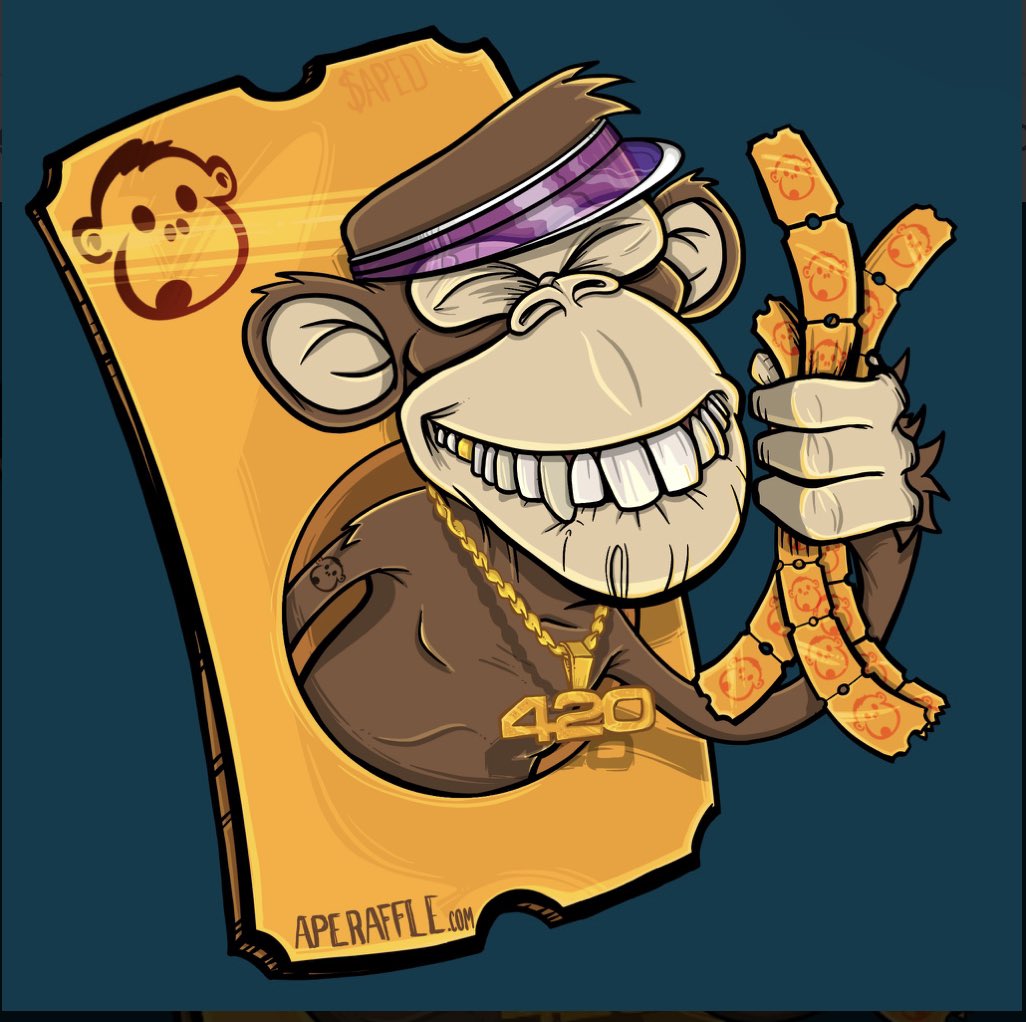 Coolape399's tweet photo. I minted #20. What price will I win? @aleph0ne @AlephQueen @DVL_eth #AAPESCommunity #ApeRaffle https://t.co/xqgsty7tiZ https://t.co/jSnYFqe09q