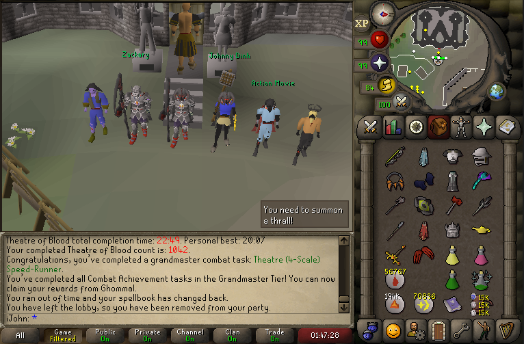 Combat Achievements completed