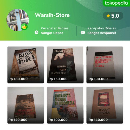 bamsyu's tweet photo. Semakin mudah belanja produk Warsih-Store di Tokopedia. Cek aja, pasti ada yang kamu suka
https://t.co/qnKbftAMni https://t.co/FG4GvIvzWr