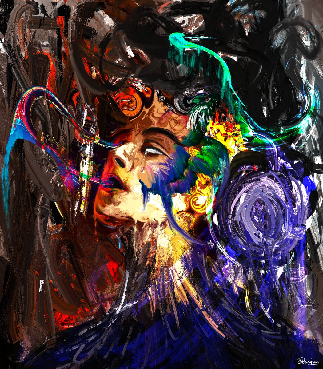 ''Reverb''

 When energies help you sail the trials and tribulations of life. Connect with that happiness, connect with those reverbing power

Available @withFND 
foundation.app/@liquidartmast…

#nftart