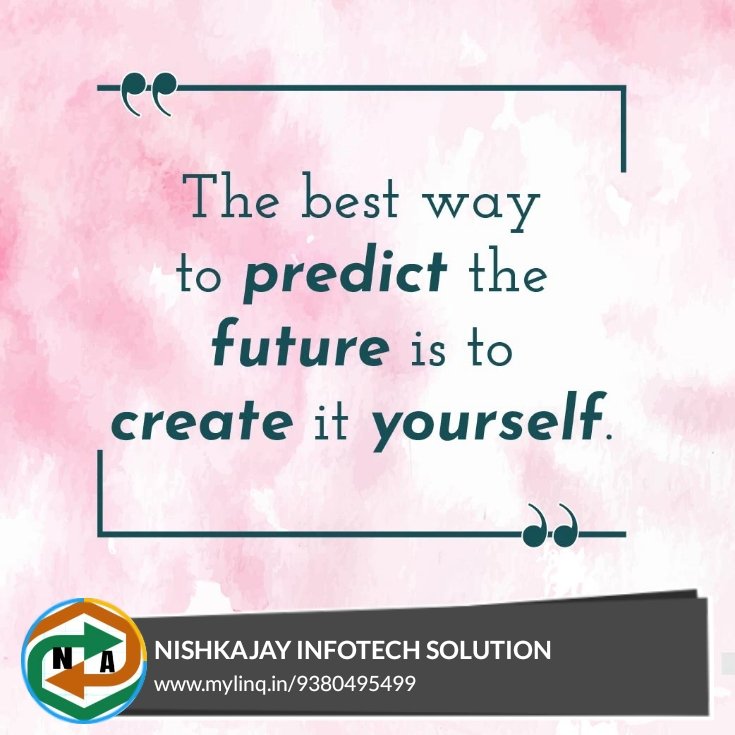 nishkajay's tweet photo. Here is an interesting thought for you. We hope you have a nice day.

~ NISHKAJAY INFOTECH SOLUTION
https://t.co/OlVGMzdBPx

#OfficialLinq #GoodMorningTwitterWorld https://t.co/ISIsJLFkes