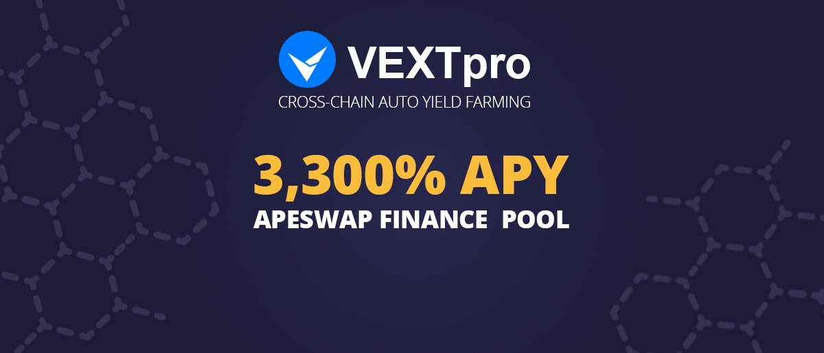 VEXTpro (@vextpro) on Twitter photo 💰#ApeSwap Pool increases the reward💰
Farm the #BANANA token on the #VEXTpro platform and get increased passive income today 🔥
vext.pro/farming/0x603c…
<a href="/ape_swap/">ApeSwap (old handle)</a> #DeFi #BSC #Farming #blockchain #crypto #nft #yearn #farm #apy #binance #ApeSwap #pancakeswap 💰#ApeSwap Pool increases the reward💰
Farm the #BANANA token on the #VEXTpro platform and get increased passive income today 🔥
vext.pro/farming/0x603c…
<a href="/ape_swap/">ApeSwap (old handle)</a> #DeFi #BSC #Farming #blockchain #crypto #nft #yearn #farm #apy #binance #ApeSwap #pancakeswap