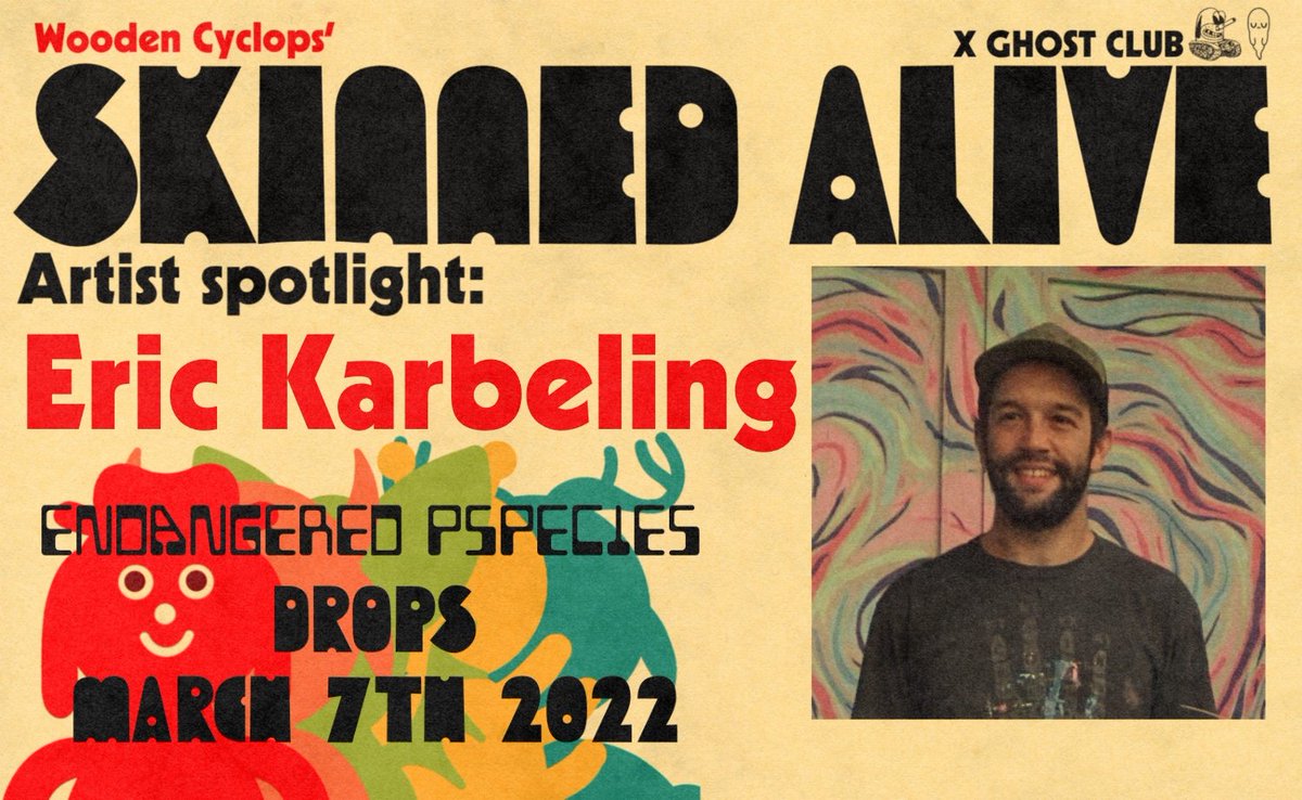 The_GhostClub's tweet photo. Skinned Alive 2
Artist Spotlight: @erickarbeling
Eric Karbeling, aka Squiggle Papi, is a Honolulu, HI based artist where he found his style and focus of transforming environments to evoke a sense of joy, calm, & balance amidst chaos inviting the viewer to get lost in the work. https://t.co/t09YIF857n