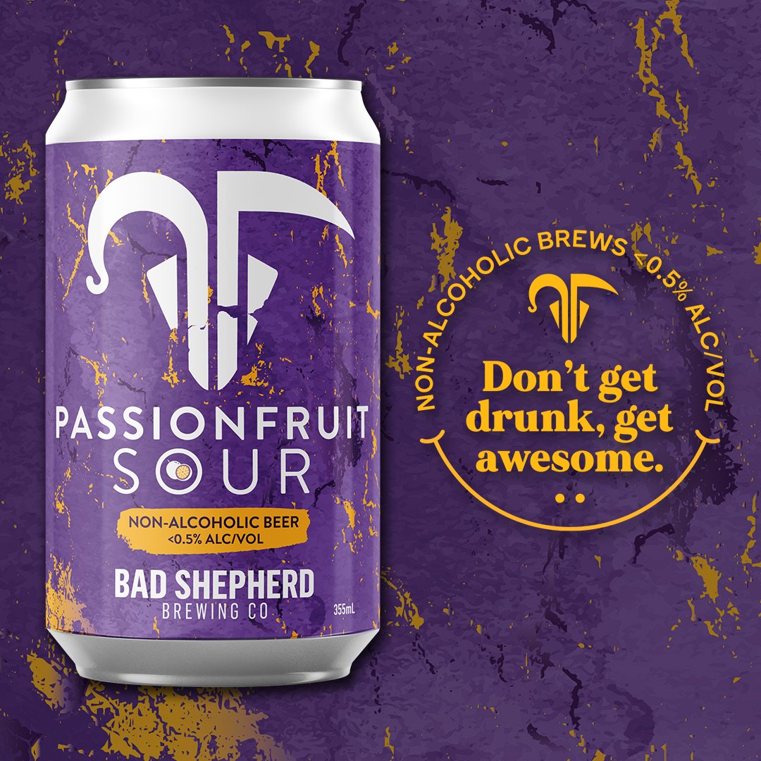 Passionfruit Sour 0.5% is here! 🍻 Keeping the traditional tartness and tang of the Berliner Weisse style, our Brewers have been able create a &lt;0.5% alcohol version of our quaffable kettle sour.

Launching today at the brewpub and on our Online Store: badshepherd.com.au/passionfruitze…