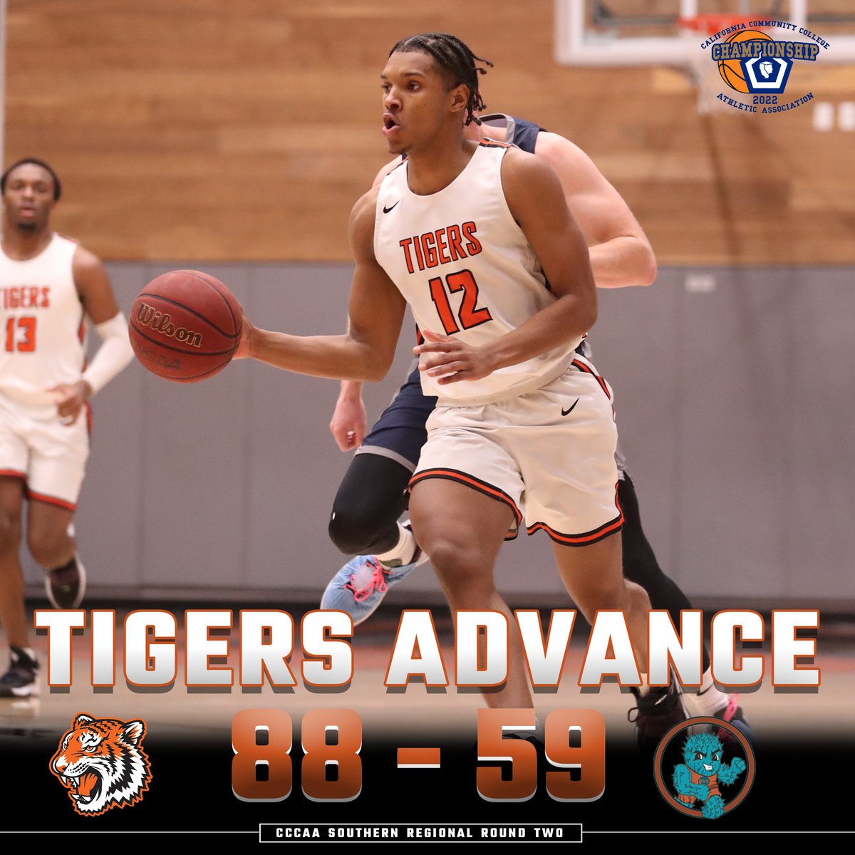 On to the next ⏩ · <a href="/RCC_MBBall/">RCC Men's Hoops</a> defeats Copper Mountain to advance to the @CCCAASports Southern Regional Round 3. The Tigers  will play the winner of Cypress vs. San Bernardino on Saturday, March 5. Stay tuned to rccathletics.com for all information #TheCommunitysCollege