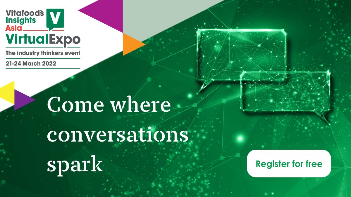 ⏰#VitafoodsInsights Virtual Expo Asia is not to be missed!

Explore the agenda as we bring you an immersive, timely and informative experience: ow.ly/Vkpx50I6W6B

#Vitafoods #nutraceuticals #nutraceuticalindustry #BrainHealth #BotanicalSolutions
