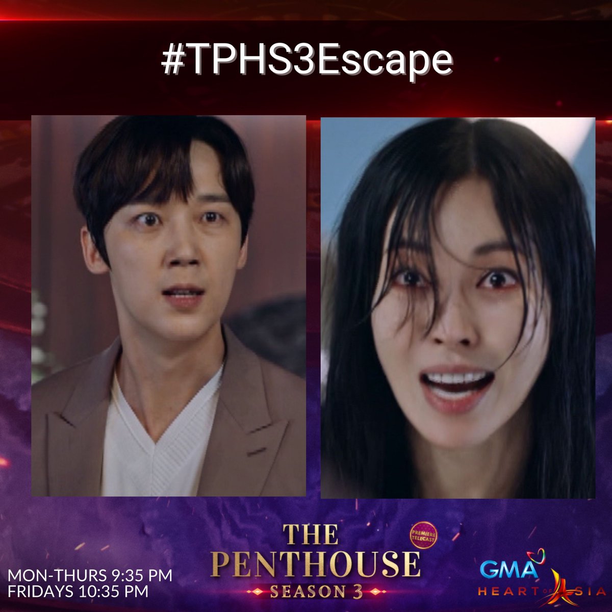 OfficialGMAHOA's tweet photo. Wala na talaga sa matinong pag-iisip si Scarlet!
#TPHS3Escape https://t.co/hu7FnCOOff