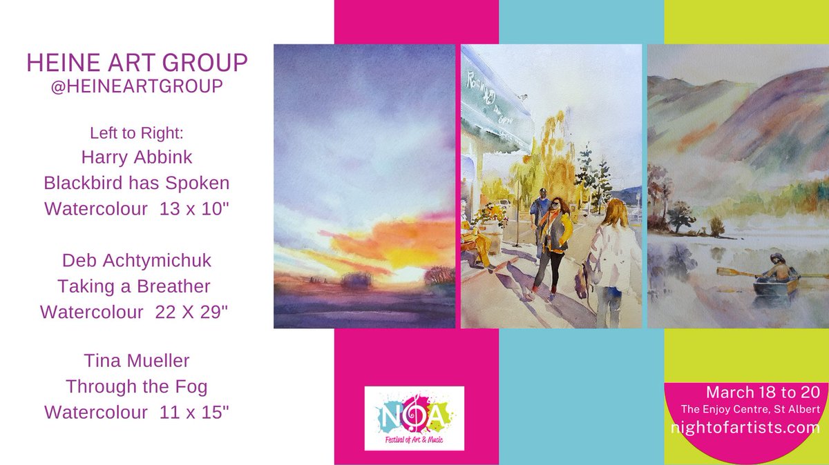 Here's 6 more artists to warm your hearts on this wintry night.  Enjoy. Stay safe and stay kind #heineartgroup nightofartists.com/show-tickets