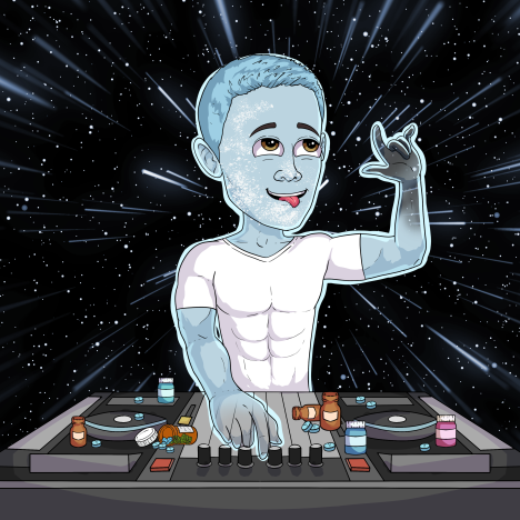 DegenDjClub's tweet photo. Feeling very bullish on #solana RN and our community! So here's a sneak peak. ⚡

This DJ might have a❄️problem, but still manages to keep the party going.🤪

Any interaction on this tweet will be considered for WL!

GN! 😴

#solananfts #solcommunity #solnft #nft #nftart #nftdrop https://t.co/e4Z2JCop60