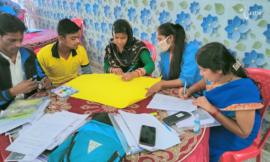 SeedsIndia's tweet photo. Preparedness is key to mitigate impact of #disasters . Our team conducted a session on Hazards Vulnerability Capacity Analysis (HVCA) to update staff & volunteers in #Bihar. It included tools such as transit walks & #socialmapping, interactive sessions and field activities. https://t.co/MSKCQwB5NR