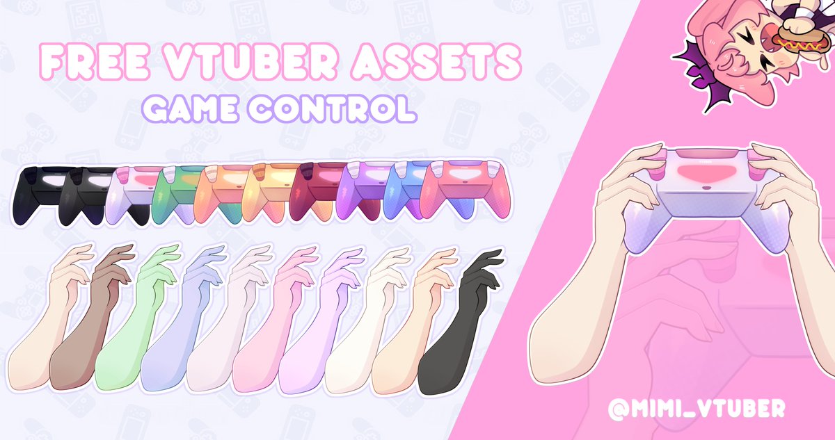 mimi_vtuber's tweet photo. ❗❗ASSETS FOR VTUBER❗❗

🕹️GAME CONTROL⚔️.psd file to customize👾
🎁https://t.co/s5fkvyT45B🎁
🔴Remember to retweet please🔴

#freeVTuberAsset #vtuber #VTuberAssets #VTuberUprising #Vtuber #Vstreamer #ENVtuber  #フリー素材 #背景素材 https://t.co/nU3GInP8Df