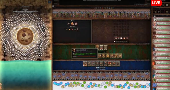 COOKIE CLICKER INSANE AMOUNT OF COOKIES