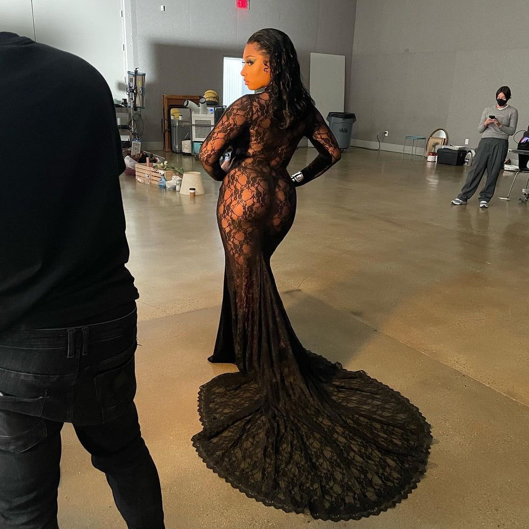 Megan Thee Stallion on set of her CR Fashion Book photoshoot. Megan Thee Stallion on set of her CR Fashion Book photoshoot.