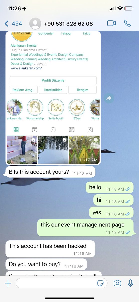 AlankaranEvents's tweet image. Hello @instagram #instagramindia #businessaccount our business account of Instagram  @AlankaranEvents has been hacked. Kindly help us in getting the backupcode to actual mobile 9177210150. We have tried multiple times by submitting requests and proofs. Kindly help us.