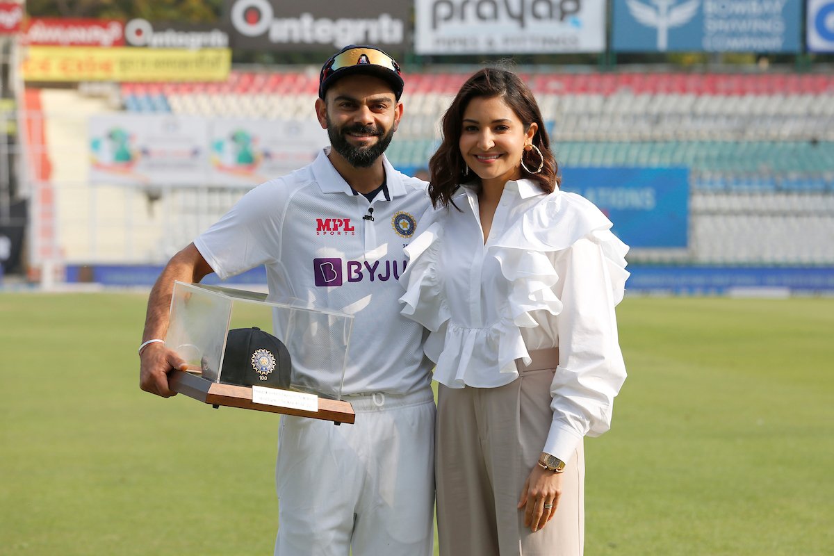TrendVirat's tweet photo. 100* Not Out 🙌🥁

#100thTestForKingKohli • @imVkohli https://t.co/SxdPnEU0KN