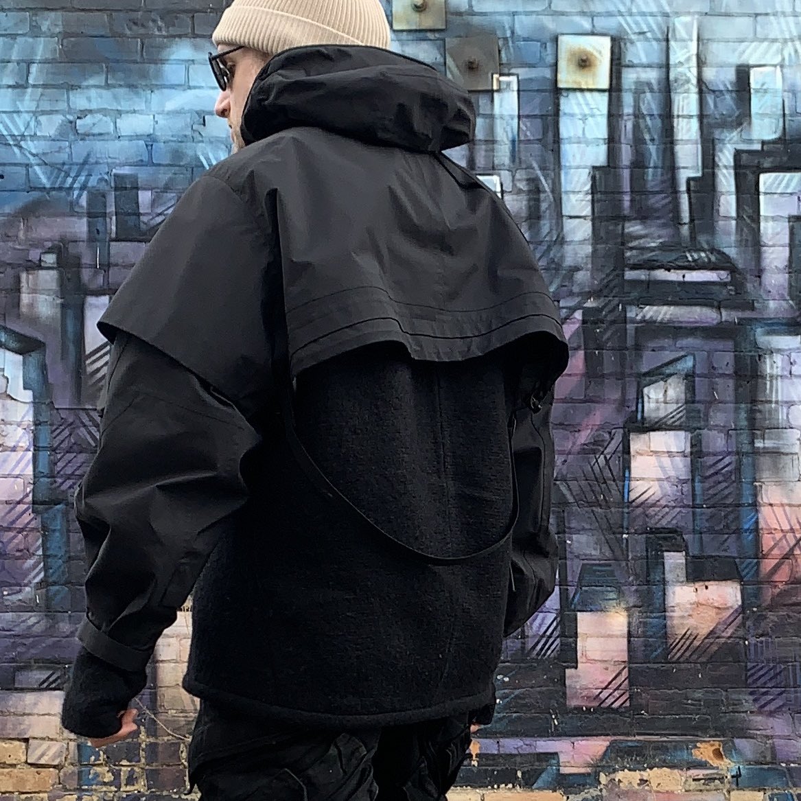 直営店に限定 sacai / ACRONYM CROP JACKET Black size2 ジャンパー