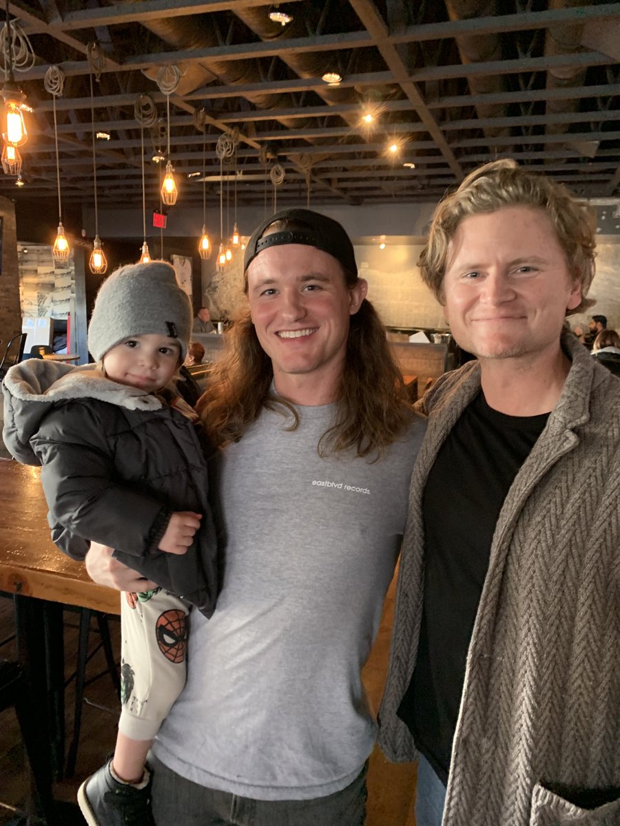 Jim_Playfair's tweet photo. Calihan hanging with Uncle Dylan and Nate before they Rock 🇺🇸 with the LetterKenny Live tour. https://t.co/tzz9OQKAt8