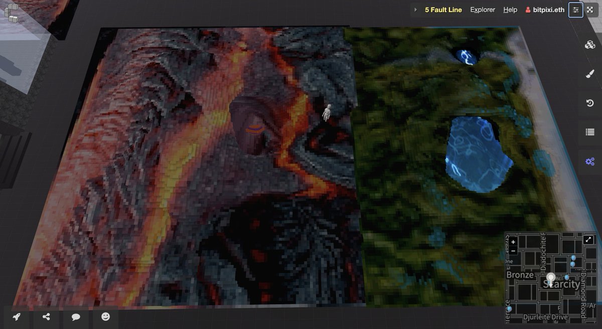 cryptovoxels's tweet photo. This Anon is going to be so confused when they come back to the keyboard!!
(#ScarcityIsland empty parcels are now being filled with @Cluny_the_Rat's landforms as decided by island voting)
#megavox #voxelart #web3 #decentralization #metaverse #lava ๐ https://t.co/gcfi8JmIMH