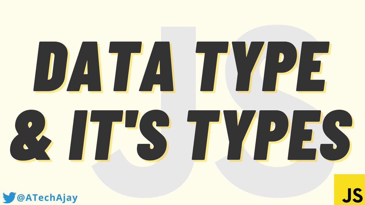  Day  /  days of basics in JavaScript series→ What is data type?→ How many data types are in javaScript? #javascript30 Let me explain!