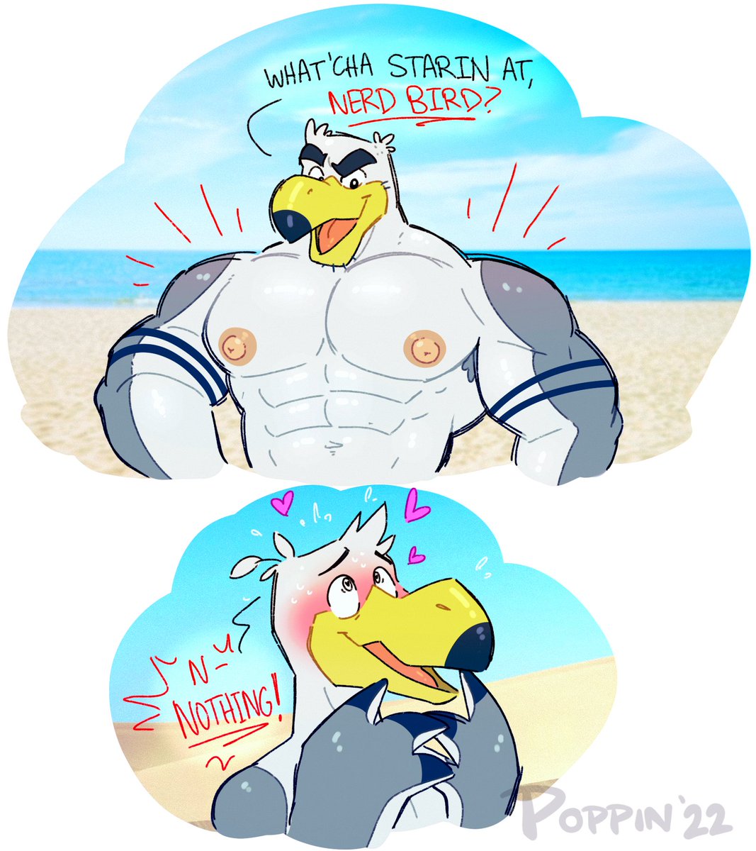 Poppin_Zan's tweet photo. Heya! Crying here from a wall of exams - art is my savior from insanity haha 🥲

I wanted to share some sketches I made of @anti_developmnt's Ayden and Bailey from Brogulls! I adore these two 💕- I encourage y'all to check out all of @anti_developmnt's artwork! https://t.co/miYZS04Hf5