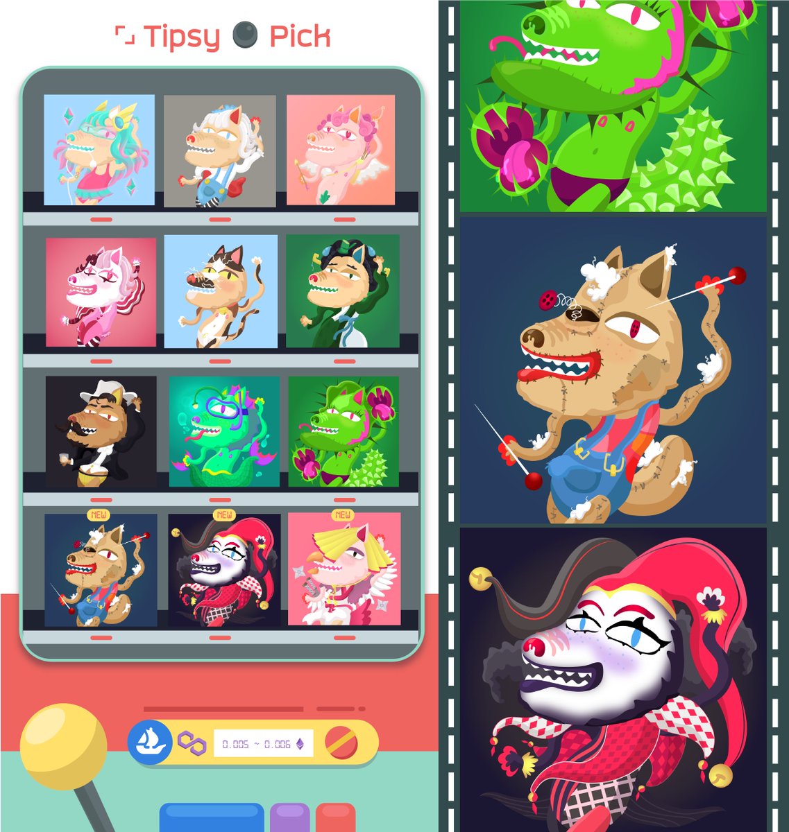 TipsyMe92's tweet photo. Tipsy📸Pick on POLYGON
💎start price 0.005 ~ 0.006 WETH 
Choose costume and let's enjoy yeahhh~ 

🎰Check it https://t.co/83911QXbvl

update #TipsymeUp
#NFT #NFTTHAILAND #nftcollector #NFTCommunity #NFTdrops #polygonNFT #maticpolygon 
#polygon #MATIC #NFTJapan https://t.co/9o3epdxVVY