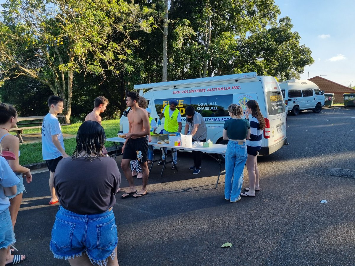 After being on road for nearly 34 hours, Finally the SVA team has reached Lismore and is serving the affected communities. We have set up on 60 Ross Street Goonellabah. Anyone need support with food, may come to this location