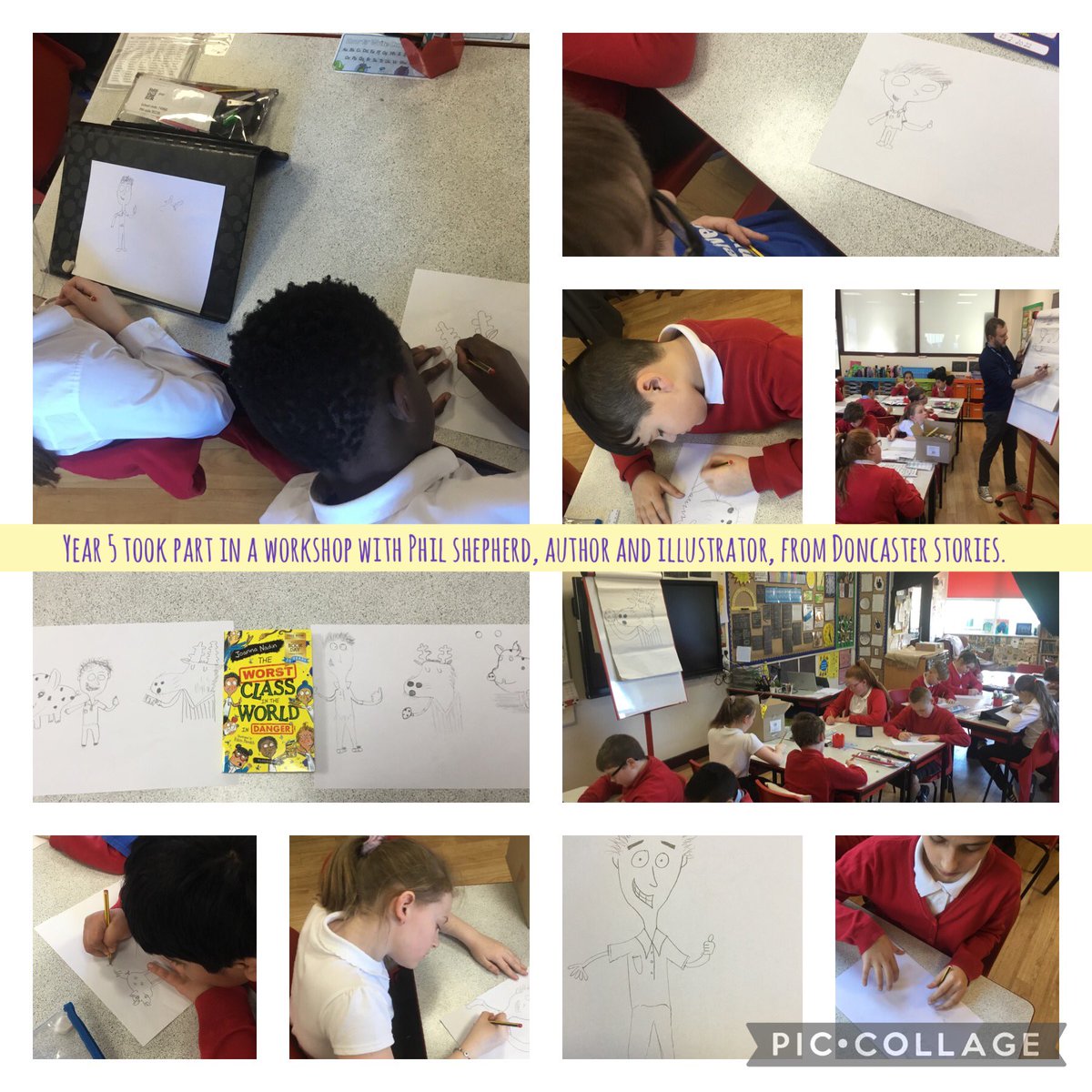 Year 5 were treated to not only a special assembly, a free book and a special workshop by <a href="/PhilShepp/">Phil Sheppard</a>, but also to a special visit from Rosie Winterton. #doncasterstories #rosiewinterton #philsheppard