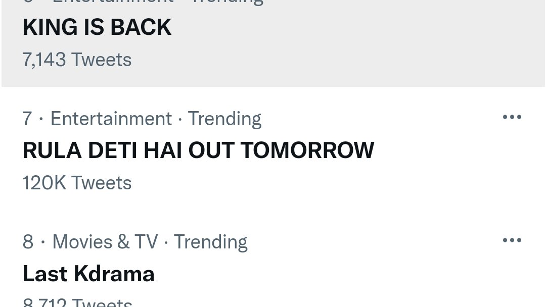 Omg!! 120k done in 30min.
What!! a speed guys.well done❤️❤️
#Tejran #TejRanxDMF  #ruladetihaixtejran #ruladetihai #RulaDetiHaiTeaserOut 
RULA DETI HAI OUT TOMORROW