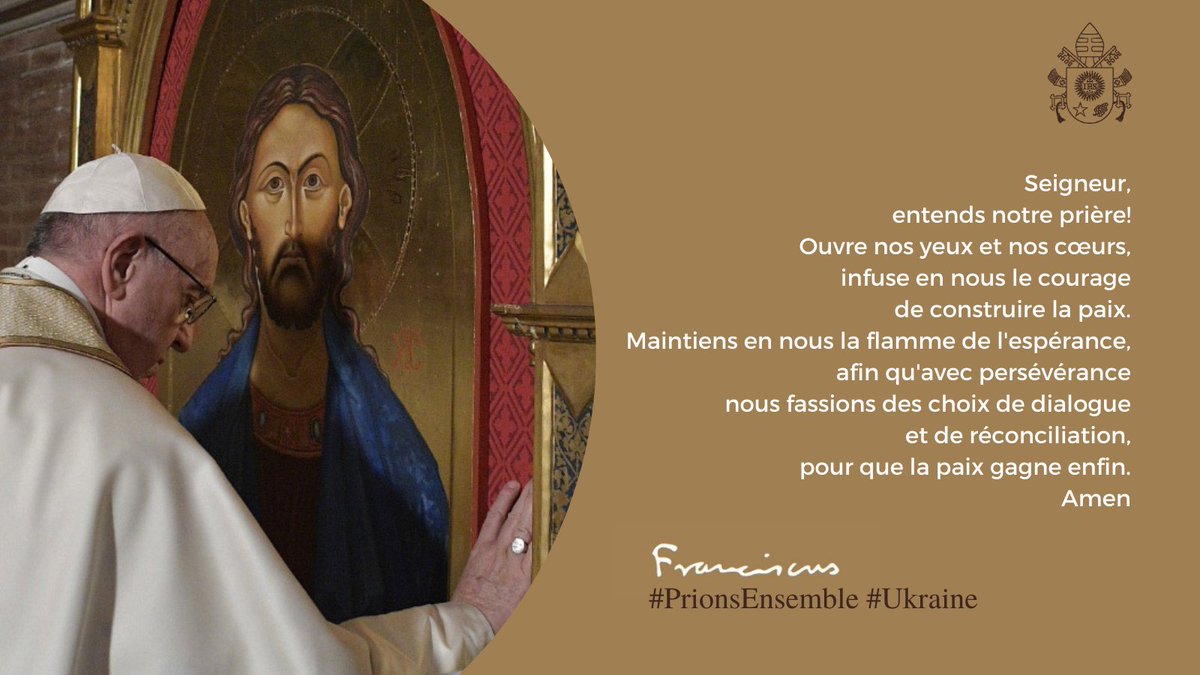 Pontifex266_fr's tweet photo. 2 mars, Mercredi des cendres, Journée de prière et de jeûne pour la paix en #Ukraine. #PrionsEnsemble https://t.co/FlrjwQwM5a