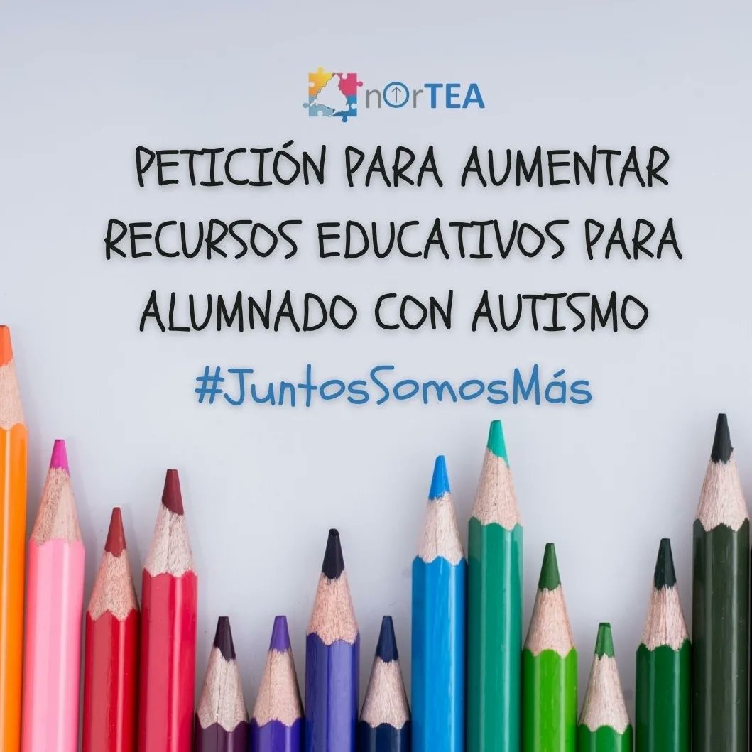 _NorTEA_'s tweet photo. Petición de recursos educativos para el alumnado con autismo en la Comunidad de Madrid. 📚👩‍🏫🏫💙 

Podéis completar la petición en el siguiente enlace 👇

https://t.co/z3gFdMK8xV

 #juntossomosmás 🙌💙
#TEA #Autismo #ViajandoAlAutismo 
#SomosUnoMásNorTEA https://t.co/bC4U7o1qfC https://t.co/sJQFlMJxAH