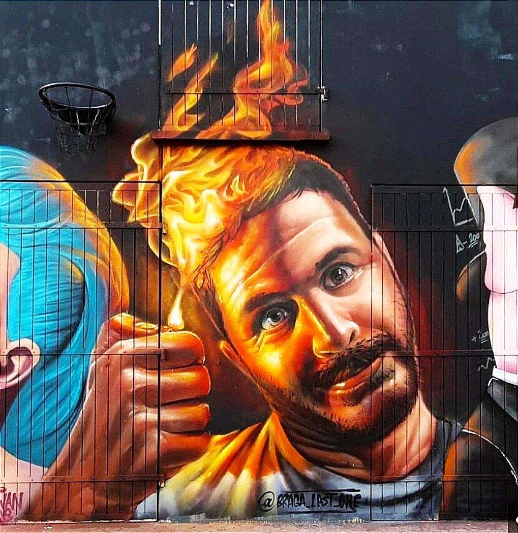 Wed #graffiti ya all.. #StreetArt by Braga.