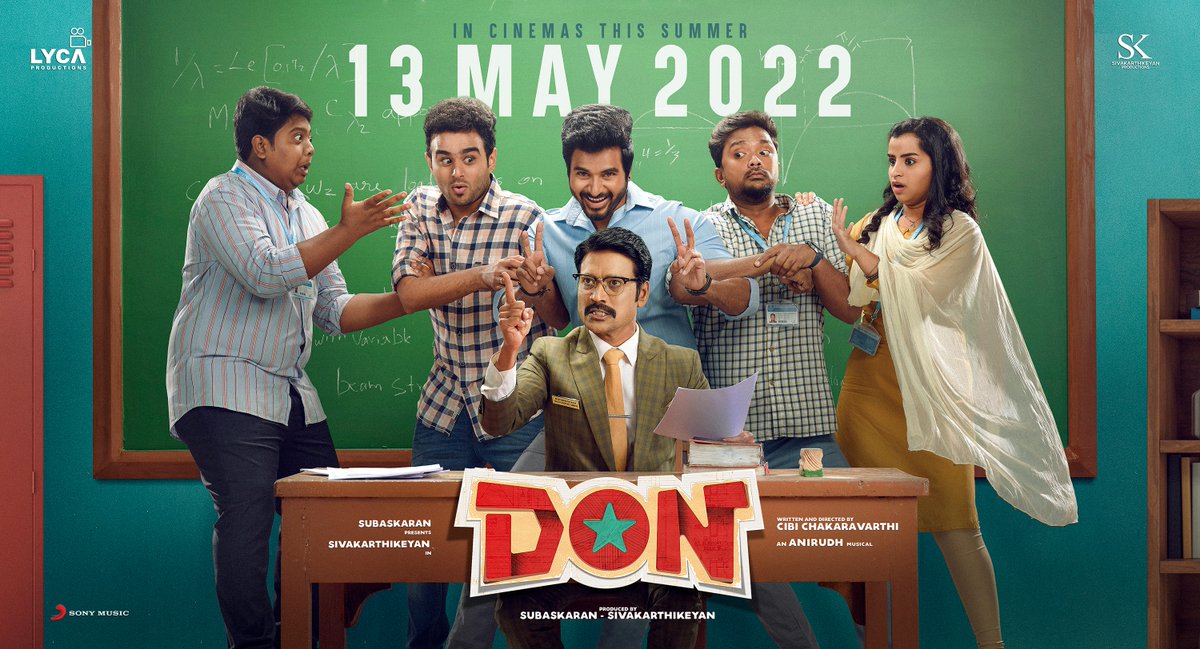 SKProdOffl's tweet photo. 📢🥁 JALUKKU 🥁📢🥁 JALUKKU 🥁📢🥁 JALUKKU 🥁📢

Our #DON is all set to arrive on May 13, 2022 💥🤩

A complete entertainer awaits you this summer 🥳

#DONfromMay13

@Siva_Kartikeyan @KalaiArasu_ @LycaProductions @Dir_Cibi @anirudhofficial @priyankaamohan @SonyMusicSouth https://t.co/m7g6weA9YG