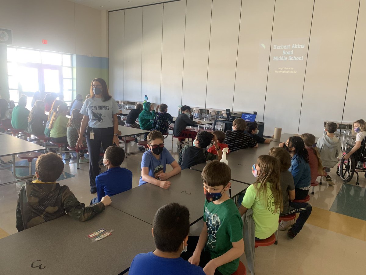 This afternoon I spent some time SOARing with <a href="/herbertakins/">Herbert Akins</a> Elementary School future Nighthawks! Thanks for keeping an 👁 on <a href="/HerbertAkinsMS/">Herbert Akins Road Middle School</a> each day as they finish our building for #takingflight2022