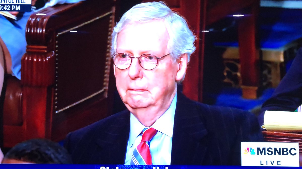 QondiNtini's tweet photo. “I am a capitalist. Capitalism without competition is EXPLOITATION.” The light went out of Mitch McConnell’s eyes when Biden said this. He knows it’s a winning message. #SOTU https://t.co/VE7cwM0guw