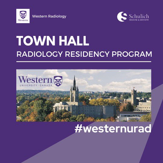 TOWN HALL 🔔 Thank you to all applicants who attended the #westernurad town hall yesterday evening. We hope you were able to learn more about our program, the team and the city of London! We look forward to seeing you next week and all the best with your upcoming interviews.
