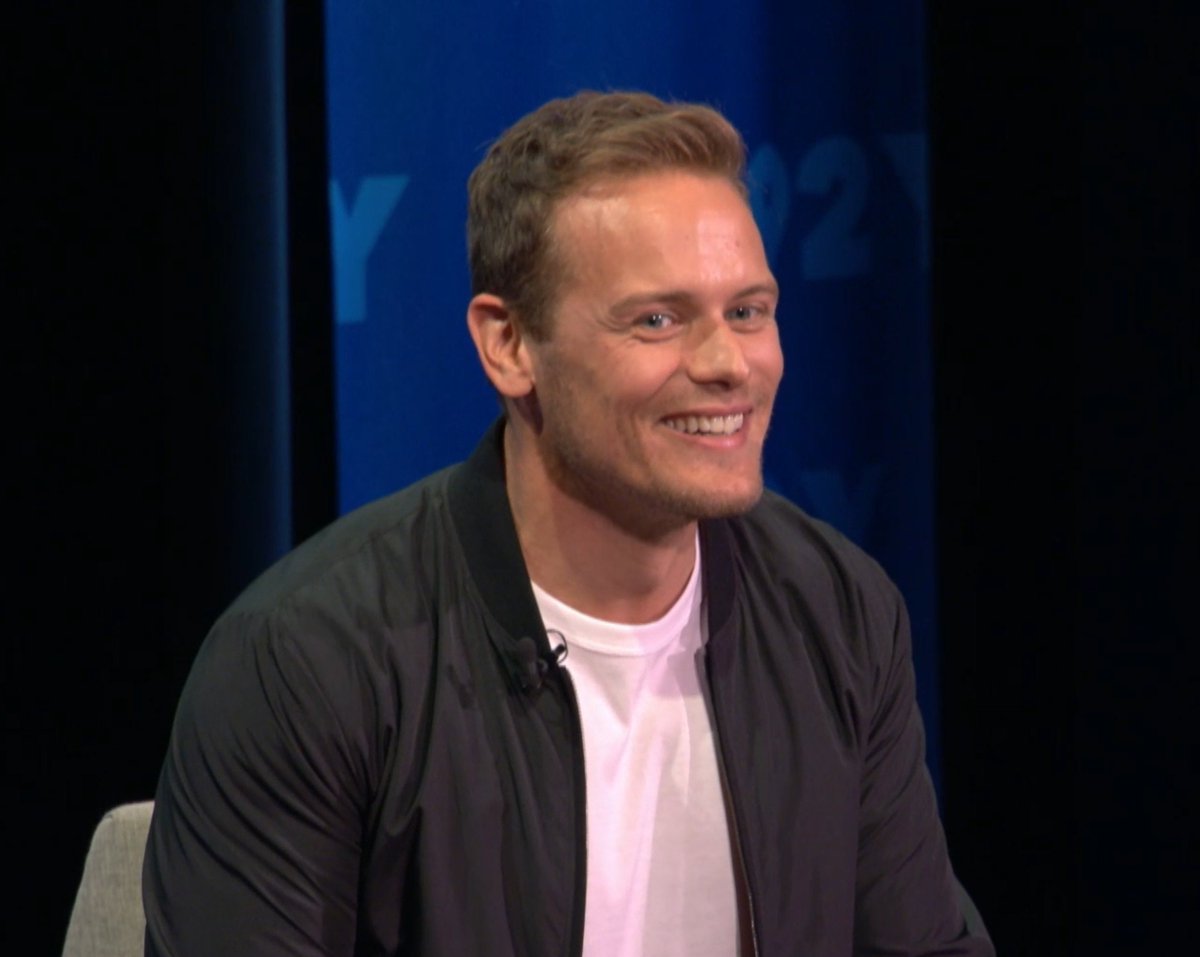 Sheugs's tweet photo. Oh @joshuahorowitz 
What an AMAZING Time with @SamHeughan 
Soooo Much Fun!
#Outlander S6 #OutlanderPremiere
😜🤣😍🦇
#SamHeughan
#SamAndJosh
#JamieAndClaire
#SamAndGraham
#WhiskyAndTequila
#NakedAndAfraid 
#FerriesAndFaries
Thanks @92Y 
@Outlander_STARZ https://t.co/wGyibVWfTF