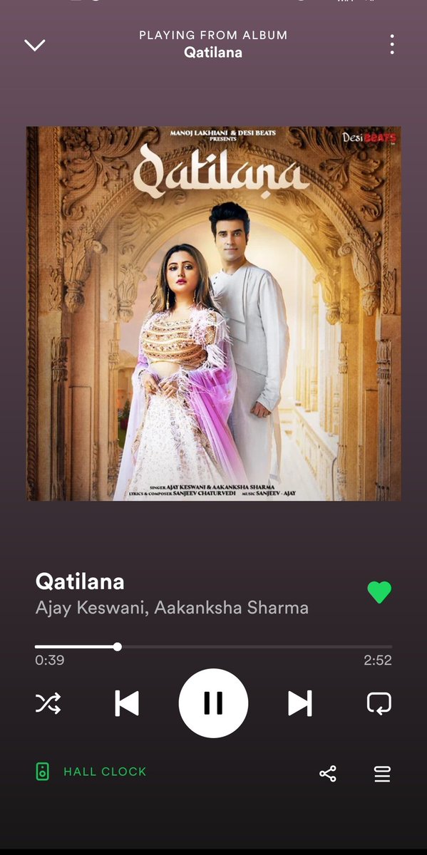 'THE GIFT OF LANGUAGE COMBINED WITH GIFT OF SONG IS GIVEN THROUGH THE WORDS OF GOD '..what a song !! 'QATILANA'

@TheRashamiDesai #AjayKeswani #AkankshaSharma mind-blowing 
I am listening it on Loop 🔁