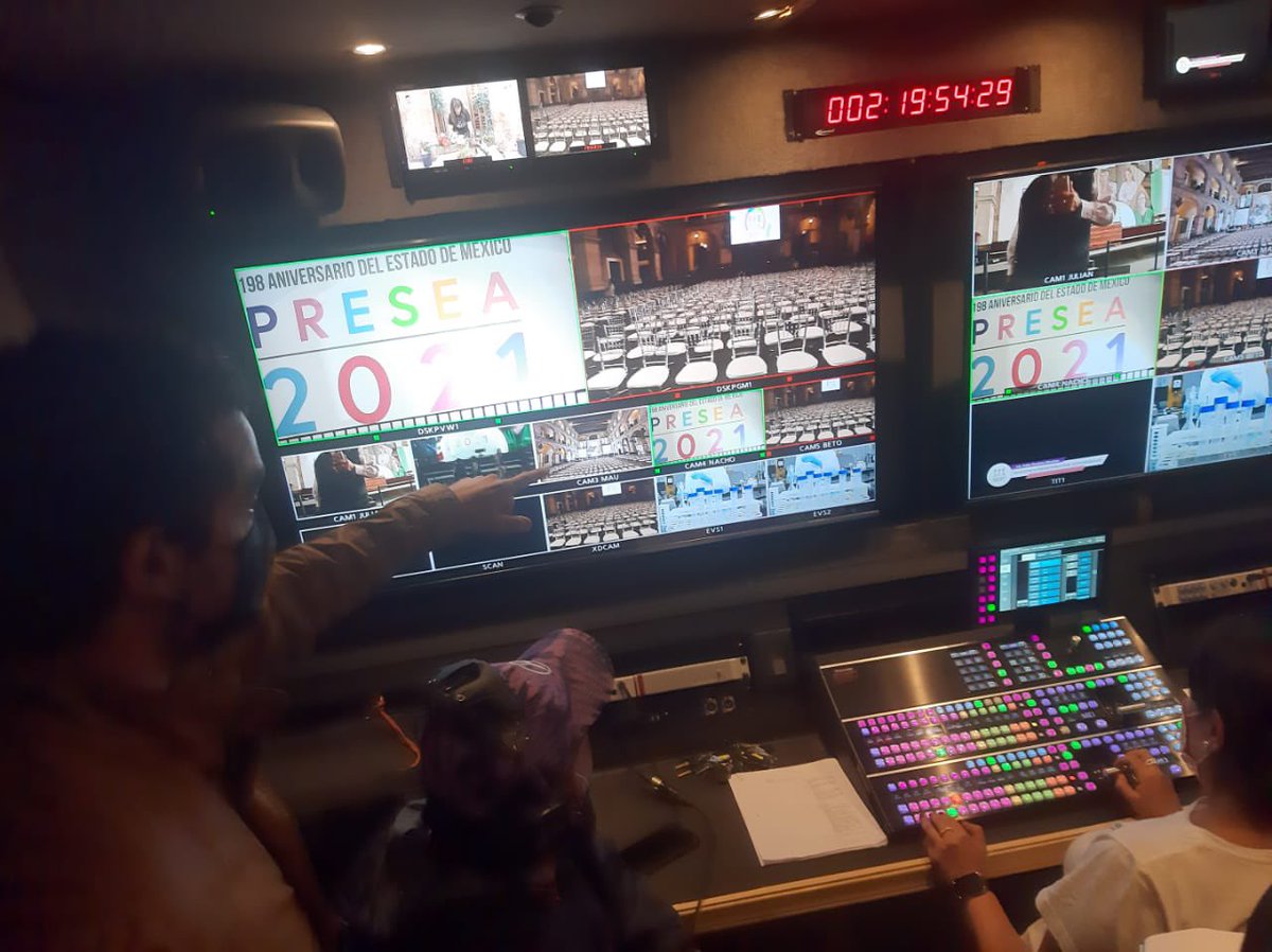 Estamos alistando la producción televisiva para que mañana puedan seguir en vivo la transmisión de la conmemoración del 198 aniversario de la fundación del Estado de México y la entrega de la Presea Estado de México 2021. 

No te lo pierdas por <a href="/MexiquenseTV/">Mexiquense</a>  y @AMXNoticias