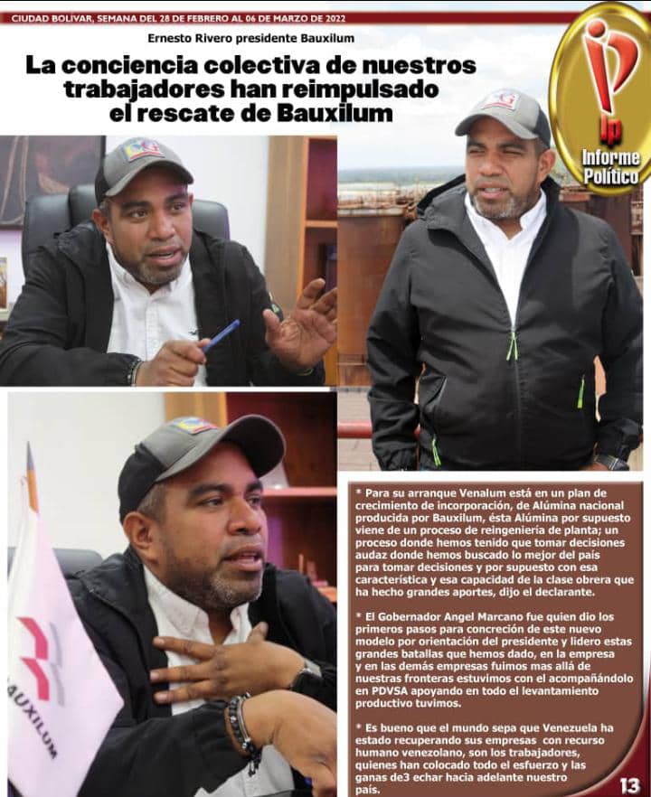 DirJuventud_GEB's tweet photo. ||La Conciencia colectiva de los Trabajadores han ayudado al Reimpulsado del rescate de la Empresa Básica Bauxilum. @NicolasMaduro @min_joserivero @amarcanopsuv @ErnestoPsuv @JuventudPSUV @JuventudPsuvBol https://t.co/YvyV2OVJ3O