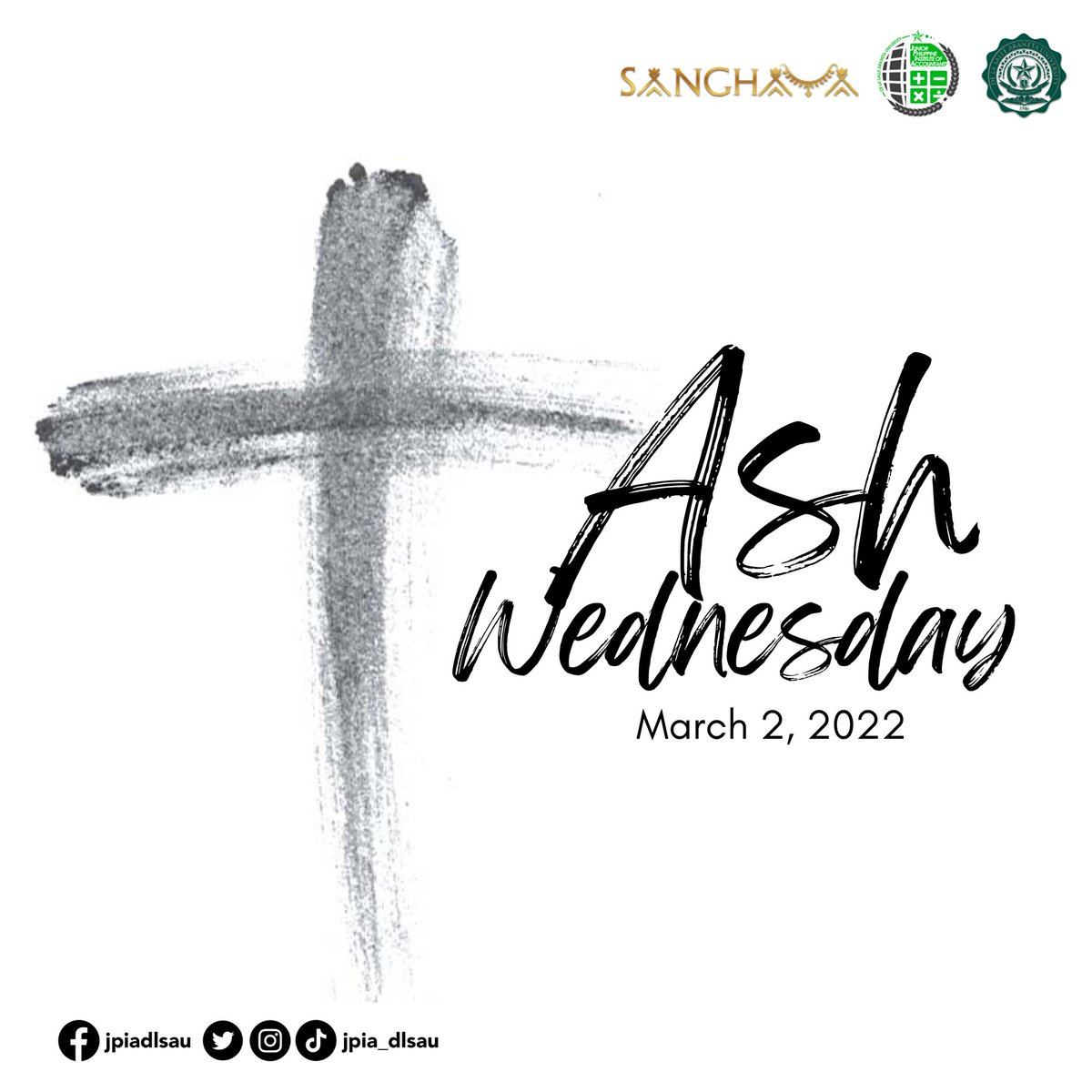 jpia_dlsau's tweet photo. 𝘍𝘰𝘳 𝘺𝘰𝘶 𝘢𝘳𝘦 𝘥𝘶𝘴𝘵, 𝘢𝘯𝘥 𝘵𝘰 𝘥𝘶𝘴𝘵 𝘺𝘰𝘶 𝘴𝘩𝘢𝘭𝘭 𝘳𝘦𝘵𝘶𝘳𝘯 (𝘎𝘦𝘯𝘦𝘴𝘪𝘴 3:19) 
Today is Ash Wednesday. May this day be a time of reflection and prayer for peace as the Lent season begins. It’s time to renew our faith and ask for His forgiveness. https://t.co/avMGkQpfgn