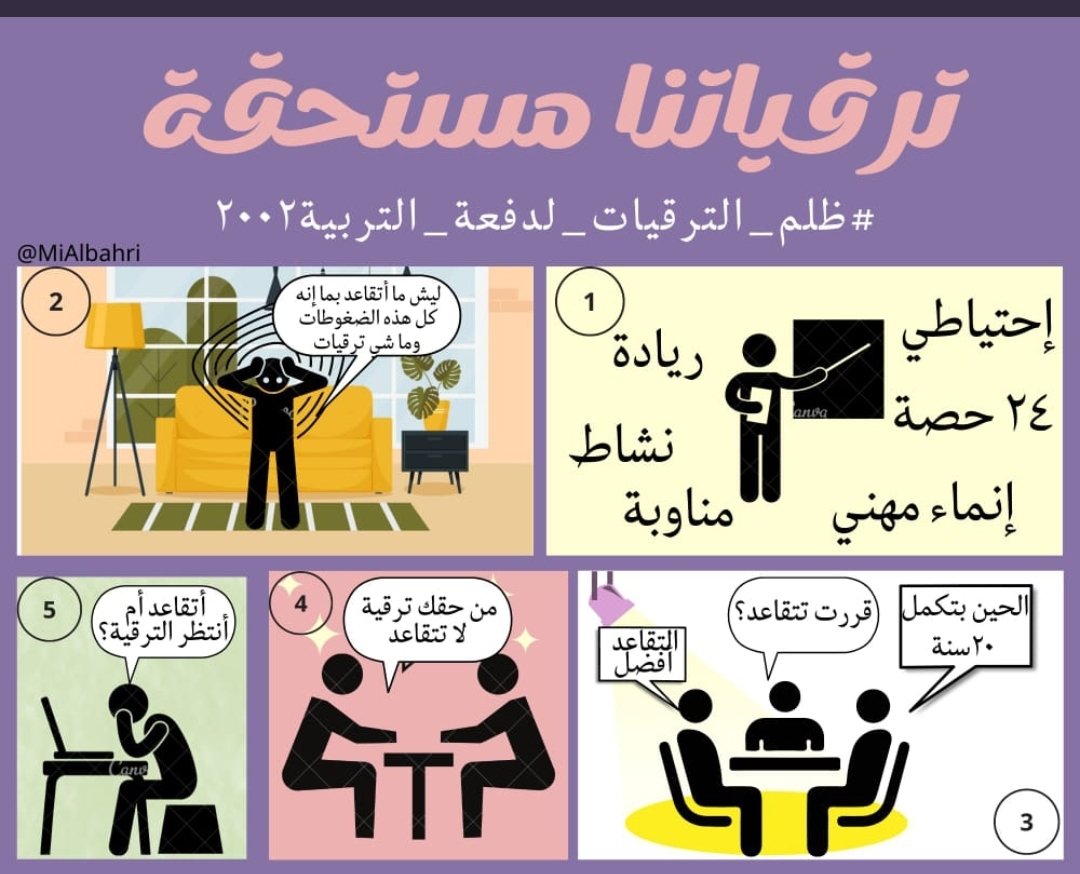 أنصفوا دفعة ٢٠٠٢و٢٠٠٧ ترقياتنا مستحقة
#ظلم_الترقيات_لدفعة_التربية٢٠٠٢