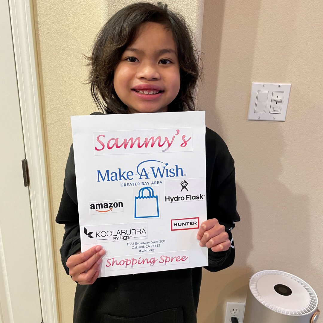 Hunter's wish for a shopping spree