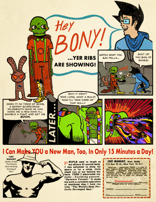 CHET MANGRIT IN: "I CAN MAKE YOU A MAN"

Art &amp; Story by <a href="/meatmanuel/">The Conscientious Gooner</a> 

Thanks for reading!