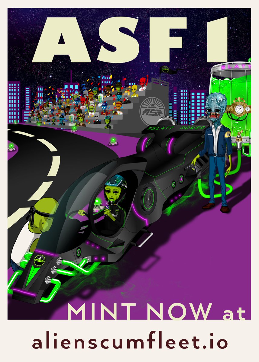 alienscumfleet's tweet photo. The Fleet has a need for speed that can’t even be quenched by Slatt! 🏎 https://t.co/z7v4jRwmYA