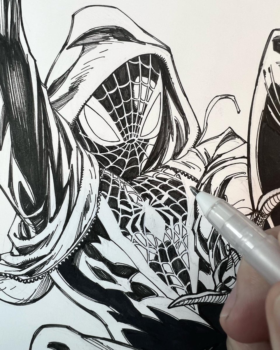 🕗✏️🖋🕟🕸 The 4th of my New https://t.co/ZS3rIe8ldr Artist Exclusives for @marvel `s `Amazing @spiderman ' #1 covers! (Cover 1-D) featuring #MilesMorales! Pre-Sale beginning at 9am PST on SATURDAY March 5th ONLY at https://t.co/ZS3rIe8ldr ! 