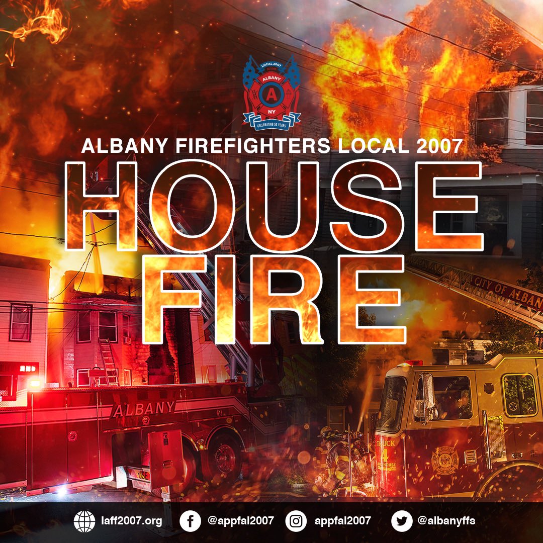 AlbanyFFs's tweet photo. “D” platoon crews are working a house fire in the 600 block of Second St in the West Hill neighborhood. Bn 1 reports fire on the #1 floor.

*U/D* command reports involvement of exposure building and striking the 2-2-2 https://t.co/JxIMrD2CWp
