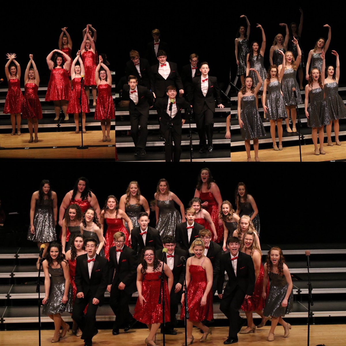 Punkyjanda's tweet photo. Congratulations to @AHSShowChoirs both Impact &amp; Rhapsody received Gold awards today at NCDA competition! #aurorahuskies 💃🕺🏻🎶🎤 https://t.co/8NUWRXtaPN