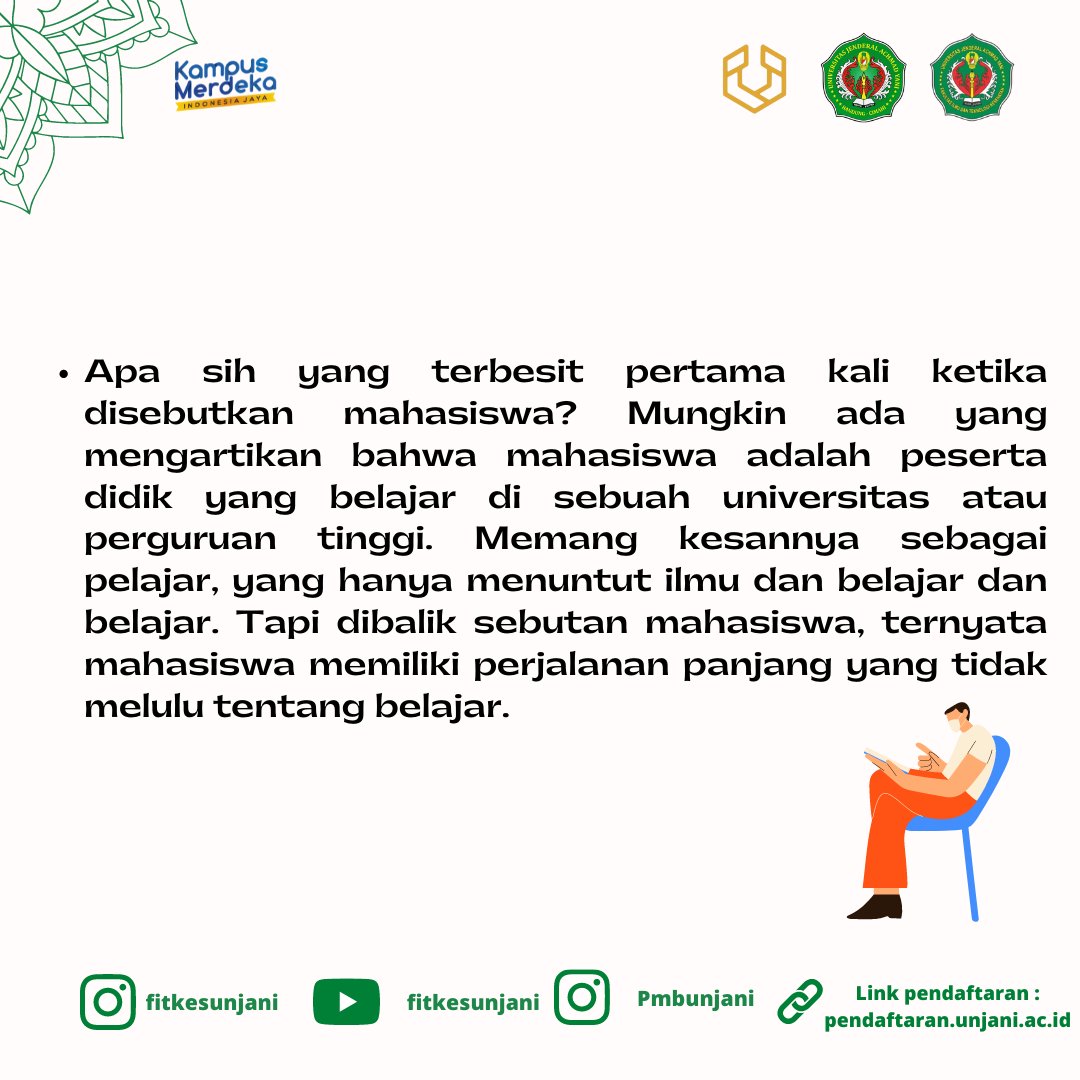stikes_ayani's tweet photo. Menjadi bagian dari mahasiswa tidak menjamin mengetahui pengertian mahasiswa. Nyatanya banyak tidak tahu pengertian. Padahal, jika kita telisik lebih dalam lagi, akan memberikan pemahaman yang lebih. https://t.co/NMS8ITGSvH