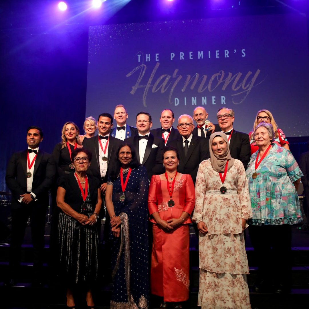 ICCSyd's tweet photo. It was a pleasure to hold the Premier's Harmony Dinner at @ICCSyd, celebrating the #multiculturalism of New South Wales and the significant contributions by our multicultural leaders. 🎉
#ICCSydney #MulticulturalNSW @m_culturalnsw https://t.co/bIgSRR6BXs